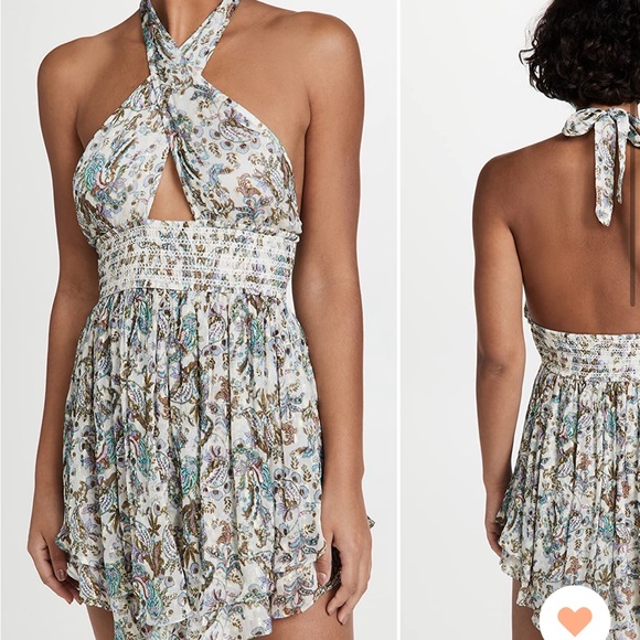 Adorable Rococo Sand Halter Short Dress in XS - Picture 3 of 3